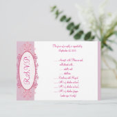 3,5 x 5 R.S.V.P Reply Kaart Roze/Paarse Chinees SC (Staand voorkant)