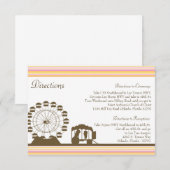 3.5 x 5 Richting Kaart Carnaval Circus Fun (Voorkant / Achterkant)