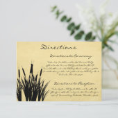 3.5 x 5 Richting Kaart Cattail/Dragonfly Silhouett (Staand voorkant)