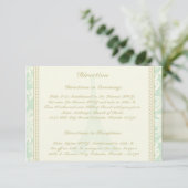 3.5 x 5 Richting Kaart Damask Paris (Staand voorkant)