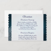 3.5 x 5 Richting Kaart Deep Moroccan Blue (Voorkant / Achterkant)