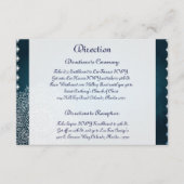 3.5 x 5 Richting Kaart Deep Moroccan Blue (Voorkant)