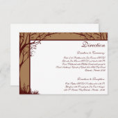 3.5 x 5 Richting Kaart Herfstboom (Voorkant / Achterkant)