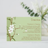 3.5 x 5 Richting Kaart Hondenhout Bloemen (Staand voorkant)