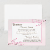 3.5 x 5 Richting Kaart Kersenbloesem - Roze (Voorkant / Achterkant)