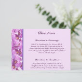 3.5 x 5 Richting Kaart Paarse Orchideeën op Stamme (Staand voorkant)