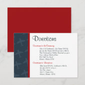 3.5 x 5 richtingen Vliegtuigvlucht Informatiekaartje (Voorkant / Achterkant)