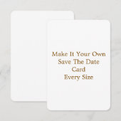 3,5" x 5" Save The Date Kaart (Voorkant / Achterkant)