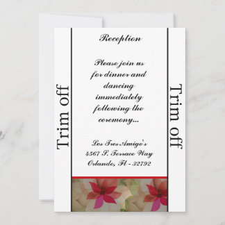 3,5 x 7 Receptie Kleurrijke Lotus Flowe Kaart