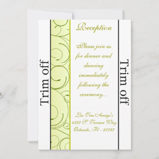 3,5 x 7 Receptie Lime Green Pear Swir Kaart