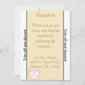 3.5 x 7 Receptie Net Getrouwd Cou Kaart (Voorkant)