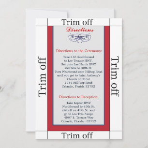 3.5 x 7 richtingen White Dove Red Blue Kaart