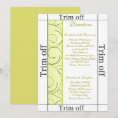 3.5 x 7 Routebeschrijving Lime Green Pear Swi Kaart (Voorkant / Achterkant)
