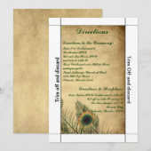 3.5 x 7 Routebeschrijving Peacock Gre Kaart (Voorkant / Achterkant)