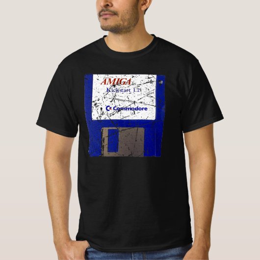 3,5 Zoll Diskette Amiga Kickstart T-Shirt (Voorkant)