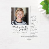 3,5x2,5-inch foto Funeral Memorial Prayer Kaart (Bureau)