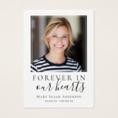 3,5x2,5-inch foto Funeral Memorial Prayer Kaart (Voorkant)