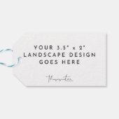 3,5x2-inch horizontale Sjabloon-landschapsavor Cadeaulabel (Achterkant Horizontaal)