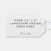 3,5x2-inch horizontale Sjabloon-landschapsavor Cadeaulabel (Voorkant (Horizontaal))