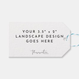 3,5x2-inch horizontale Sjabloon-landschapsavor Cadeaulabel