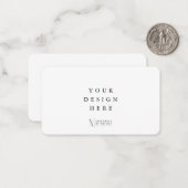 3,5x2-inch Kaart afdrukken Notitiekaartje (Voorkant / Achterkant in situ)