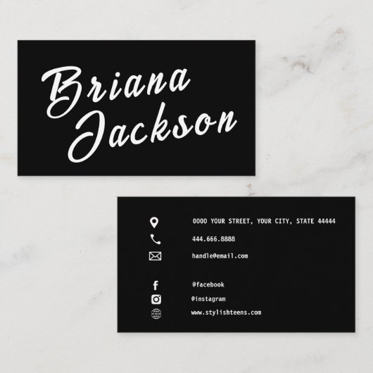 3,5x2  ontwerp Print Premium Visitekaartje (Voorkant / Achterkant)