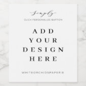 3.5x4"Wijn & Mousserende Wijnetiketten Druk Wijn Etiket (Enkel label)