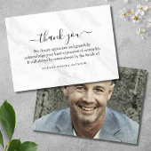 3.5x5 begrafenis Dank u Opmerking Verdriet Wit Mar Bedankkaart