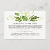 3.5x5 Botanische Rustieke Groene Behuizing Kaarten (Achterkant)