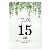 3.5x5 🌿 Cascading Waterverf Eucalyptus Kaart (Achterkant)