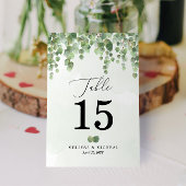 3.5x5 🌿 Cascading Waterverf Eucalyptus Kaart