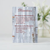 3.5x5 Directiekaart Witte was Wood Kant deur Co Kaart (Staand voorkant)