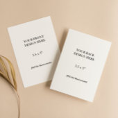 3.5x5" Double Sided Card Printing RSVP Kaartje