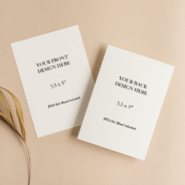 3.5x5" Double Sided Card Printing RSVP Kaartje