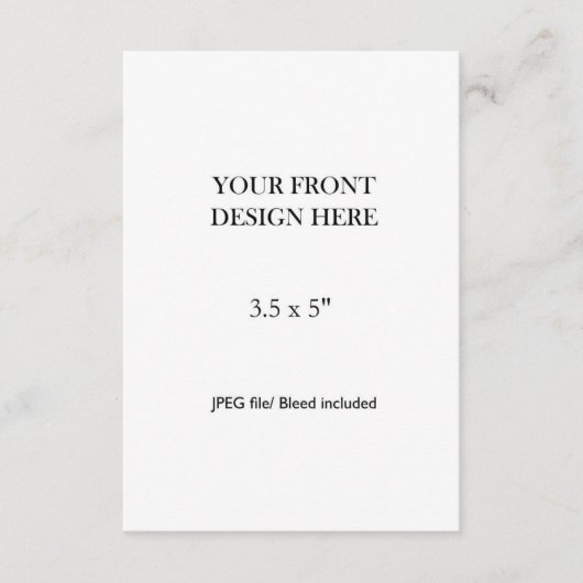 3.5x5" Double Sided Card Printing RSVP Kaartje (Voorkant)