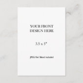 3,5x5" dubbelzijdig kaart afdrukken (Voorkant)
