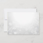 3,5x5 elegante Paarse zilver-lederen overlay RSVP (Achterkant)