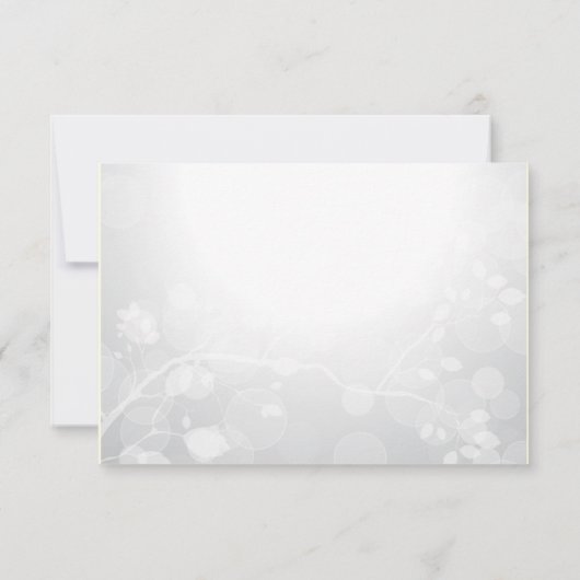 3,5x5 elegante Paarse zilver-lederen overlay RSVP (Achterkant)