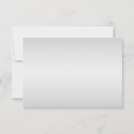 3.5x5 Elegante Rood en Zilver RSVP (Achterkant)