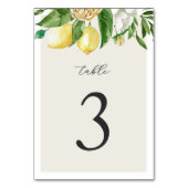 3.5x5" Elegante zomer citroen bloemen bruiloft Kaart (Voorkant)