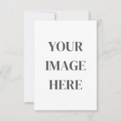 3.5x5 Enclosure Card - Add Your Own Image RSVP Kaartje (Voorkant)