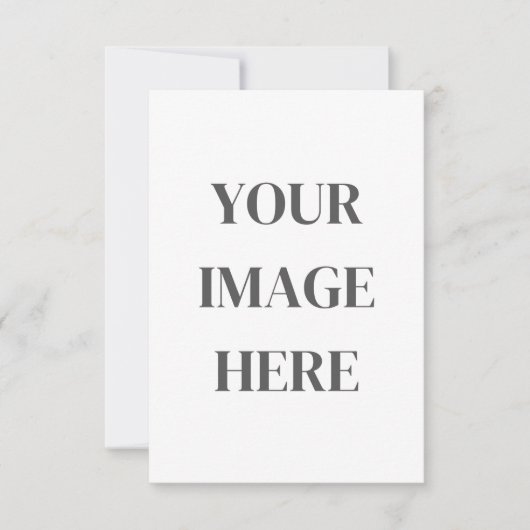 3.5x5 Enclosure Card - Add Your Own Image RSVP Kaartje (Voorkant)