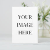 3.5x5 Enclosure Card - Add Your Own Image RSVP Kaartje (Staand voorkant)