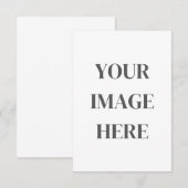 3.5x5 Enclosure Card - Add Your Own Image RSVP Kaartje (Voorkant / Achterkant)