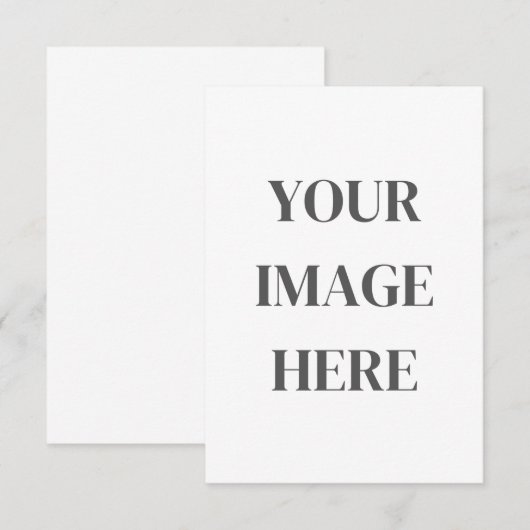 3.5x5 Enclosure Card - Add Your Own Image RSVP Kaartje (Voorkant / Achterkant)