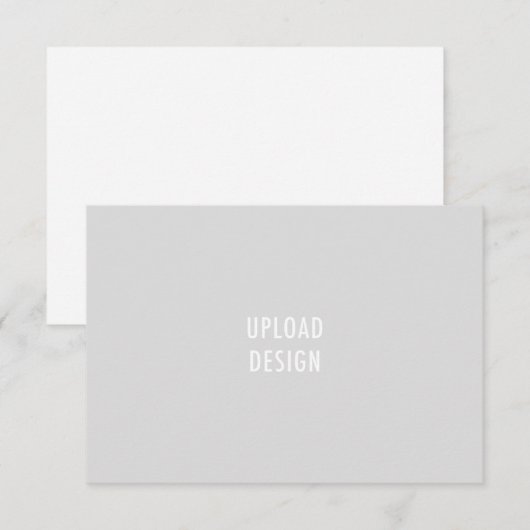 3.5x5 Flat Kaart Landscape Upload uw ontwerp (Voorkant / Achterkant)