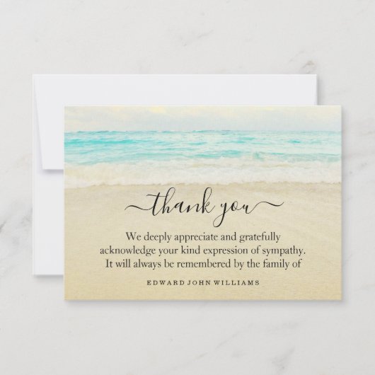 3.5x5 Funeral Bedankt voor je opmerking over de Oo (Voorkant)