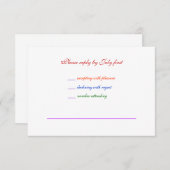 3,5x5 Gay Wedding Rainbow LGBT Pride RSVP Basic (Voorkant / Achterkant)