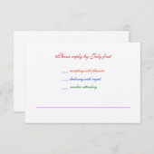 3,5x5 Gay Wedding Rainbow LGBT Pride RSVP getextur (Voorkant / Achterkant)