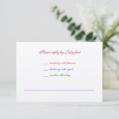 3,5x5 Gay Wedding Rainbow LGBT Pride RSVP getextur (Staand voorkant)